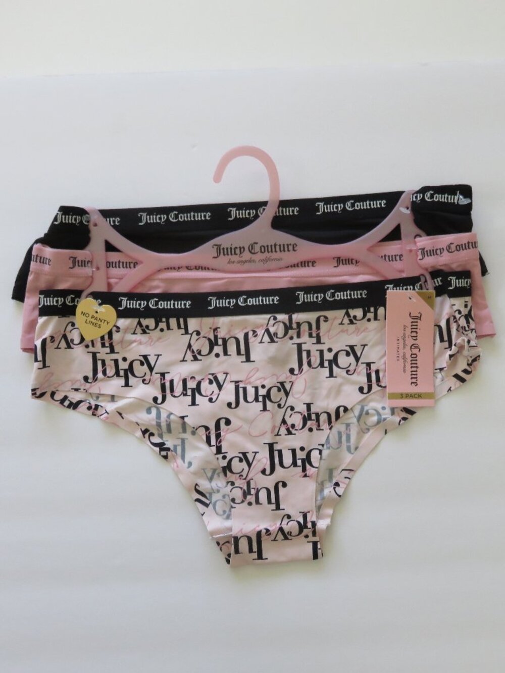(#106) Juicy Couture Panties 3-Pack Size M